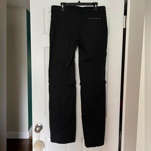 Prana Convertable Hiking Pants Size 10 Tall, Black